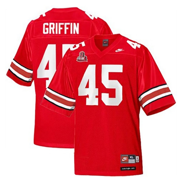 Ohio State Buckeyes Men's NCAA Archie Griffin #45 Red College Football Jersey LLO7849CX